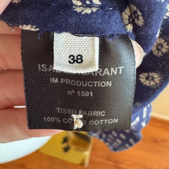 Isabel Marant Étoile Navy Patterned Shirt - Picture 9 of 12
